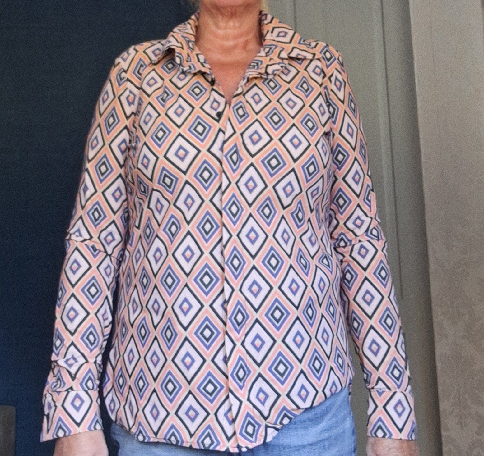 blouse Studio Anneloes travelstof   maat L, Ophalen of Verzenden, Zo goed als nieuw, Maat 38/40 (M)
