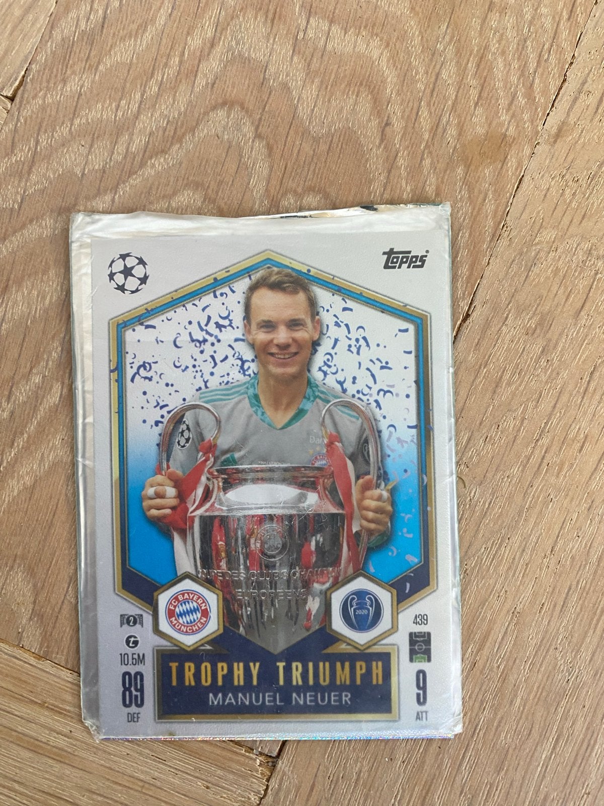 Manuel Neuer Topps Match Attax Trophy Triumph kaart, Ophalen of Verzenden, Nieuw, Buitenlandse clubs, Spelerskaart