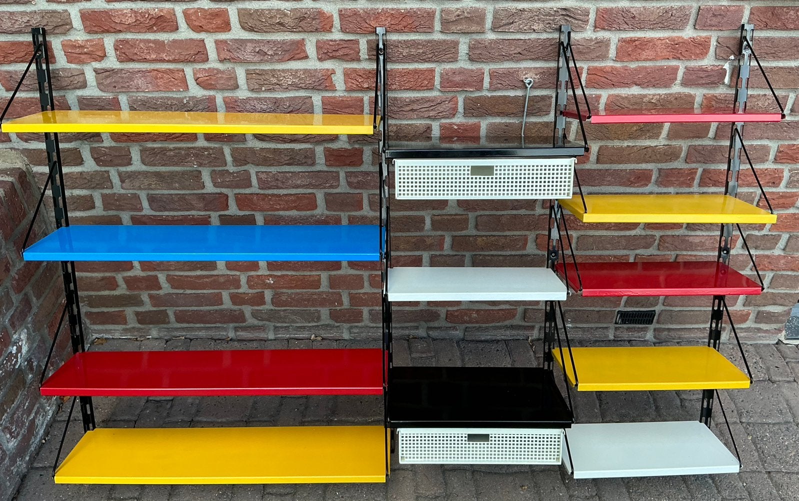 Uniek uitgebreid Vintage Wandsysteem 3-Vaks  Jaren 50/60, Ophalen, Zo goed als nieuw