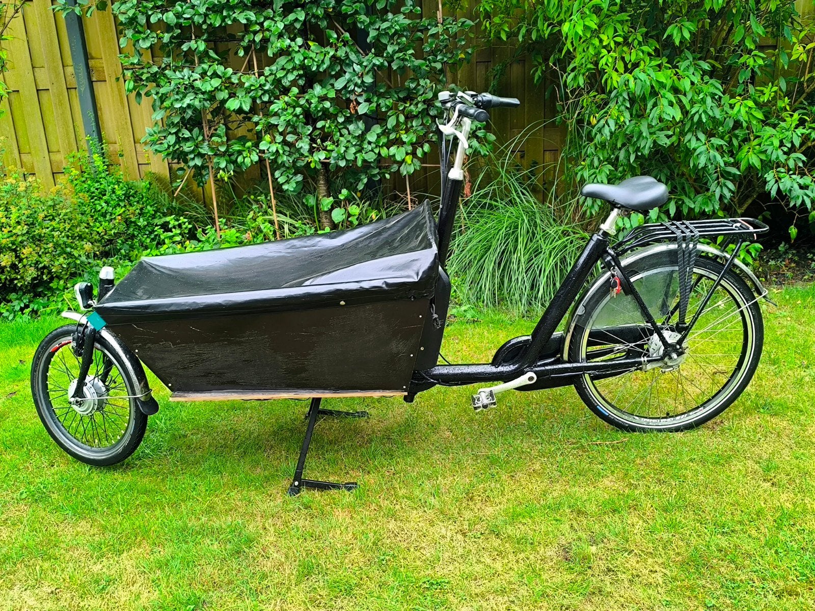 Elektrische Bakfiets met Huif, Gebruikt, 2 kinderen, Elektrisch, Ophalen