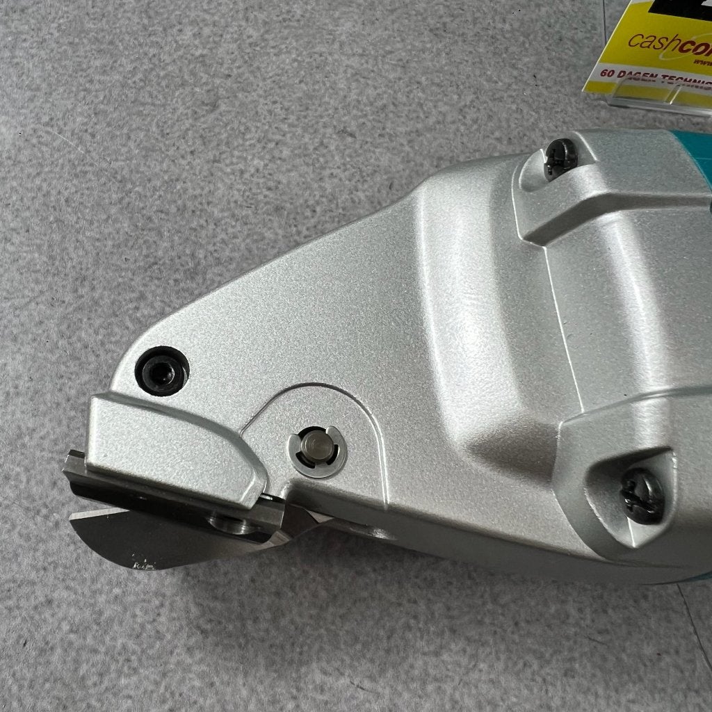 Makita DJS 161 Accu Plaatschaar | koffer,acc,lader | 408483, Ophalen of Verzenden, Gebruikt, Snijgereedschap, Makita