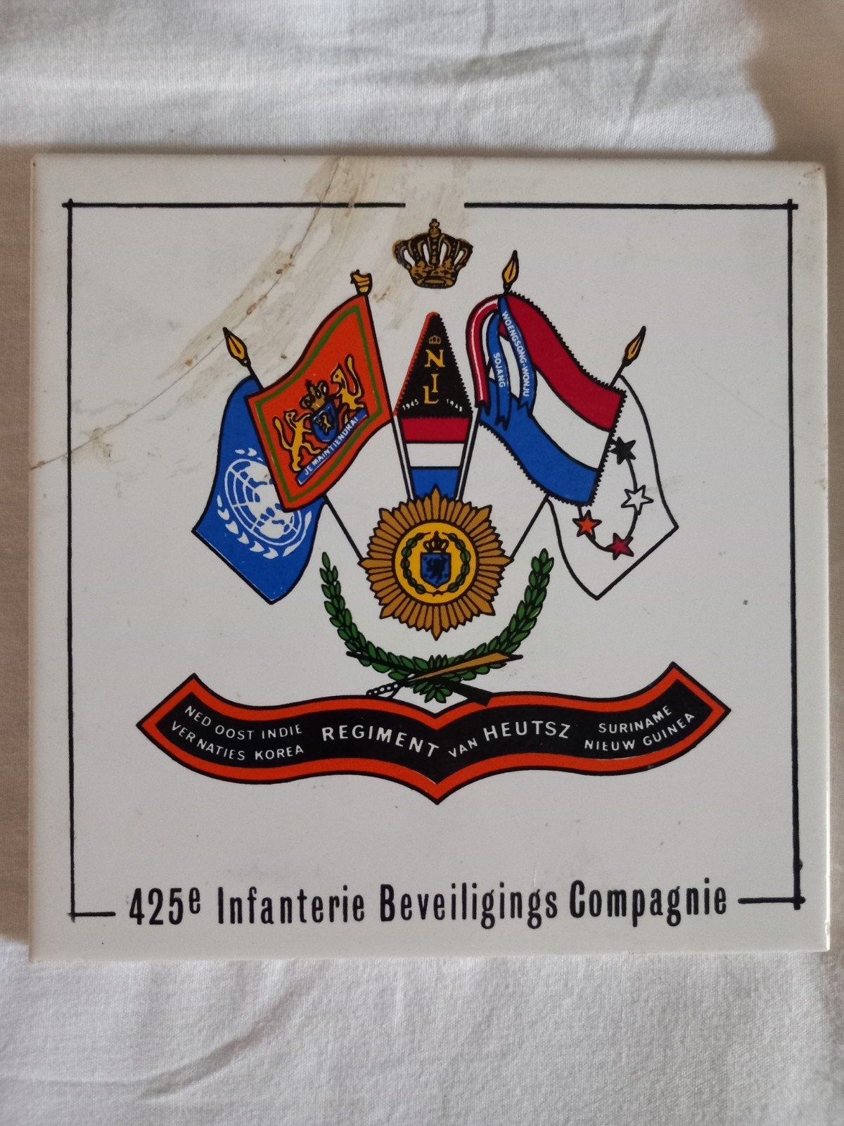 425e infanterie beveiligings compagnie regiment van heutsz, Ophalen of Verzenden, Landmacht, Nederland