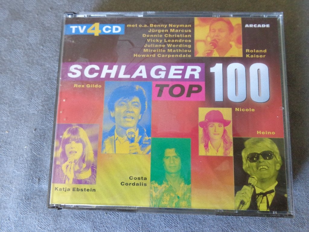 Schlager top 100 4 cd,s, Ophalen of Verzenden, Zo goed als nieuw