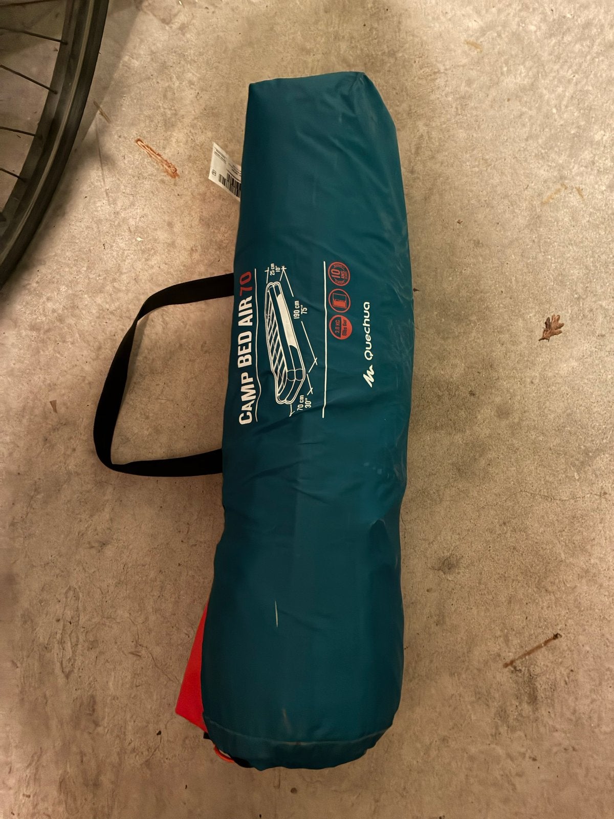 Quechua Camp Bed Air 70 - Comfortabel luchtbed, Ophalen of Verzenden, Zo goed als nieuw, 1-persoons