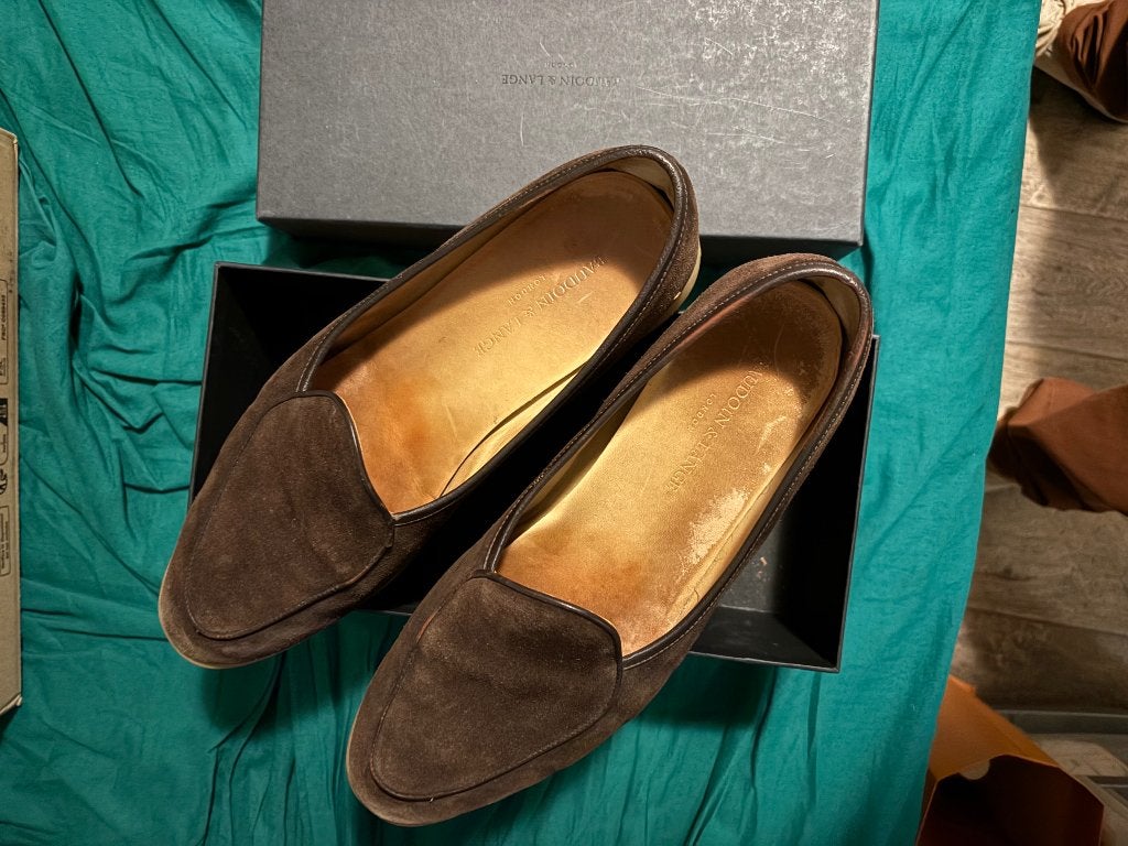 Baudoin & Lange loafer mt 46, Kleding | Heren, Loafers, Bruin, Ophalen of Verzenden, Zo goed als nieuw