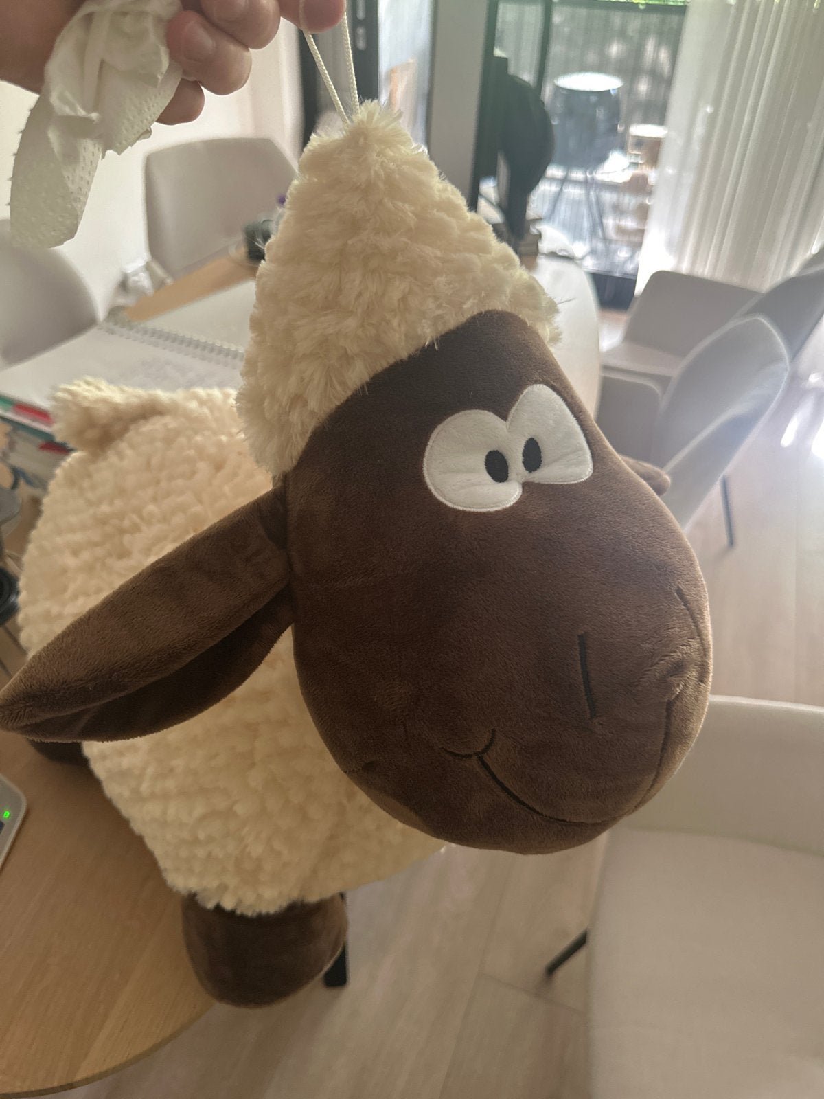 Nicky Toy Schaap Knuffel - nieuw - gewonnen op de kermis!, Overige karakters, Overige typen, Ophalen of Verzenden, Middelgroot (20 tot 80 cm)