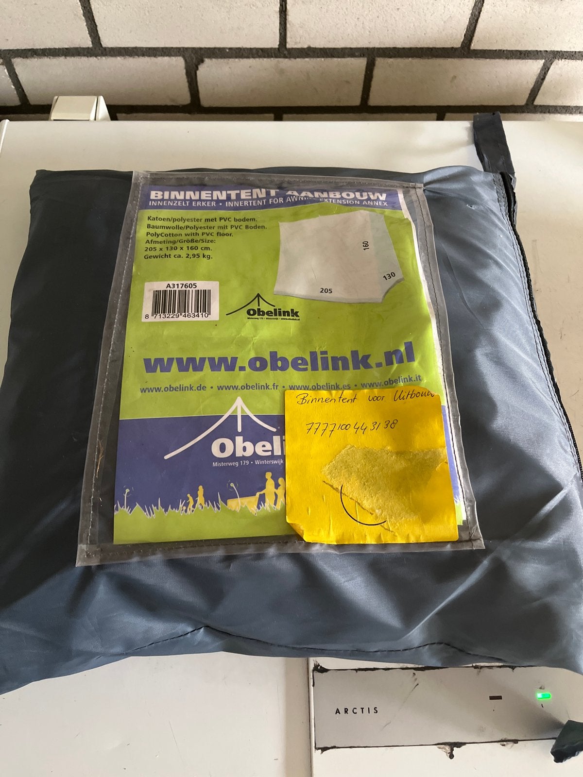 Obelink Binnentent voor Aanbouw/Erker - Katoen/Polyester, Ophalen, Zo goed als nieuw, Tot en met 2