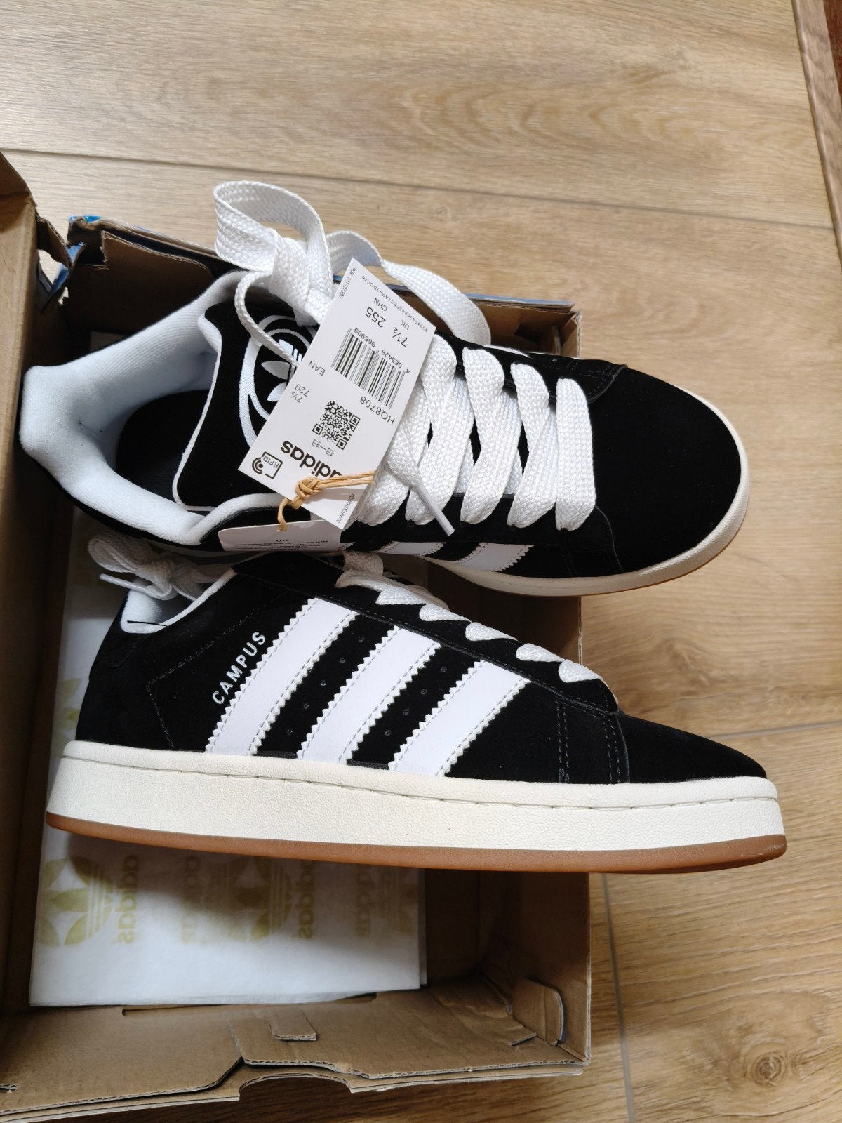 Adidas Campus, Ophalen, Zwart, Nieuw, Sneakers of Gympen