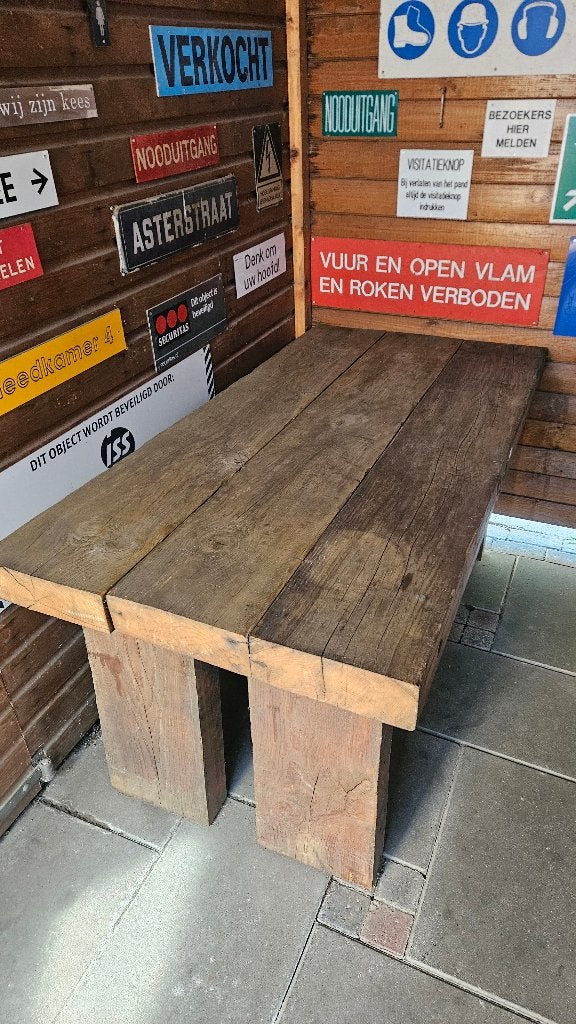 Tuintafel zeer robuust, Ophalen, Gebruikt, Rechthoekig, Hout
