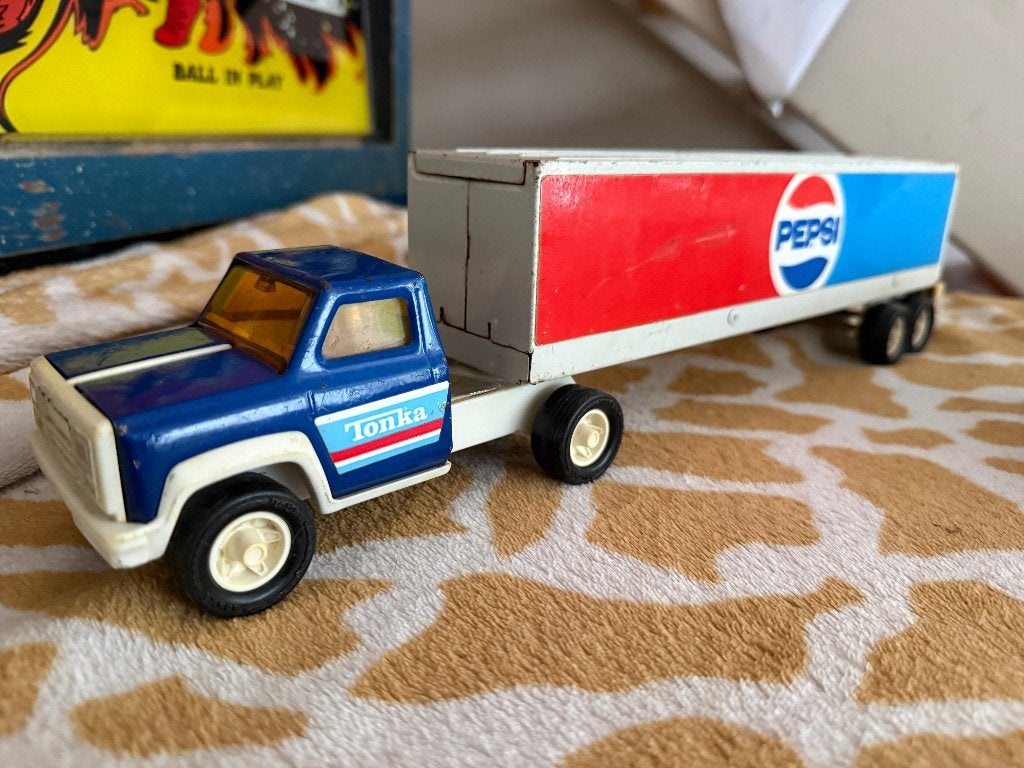 Tonka Pepsi truck met oplegger, Ophalen of Verzenden, Gebruikt, Overige typen