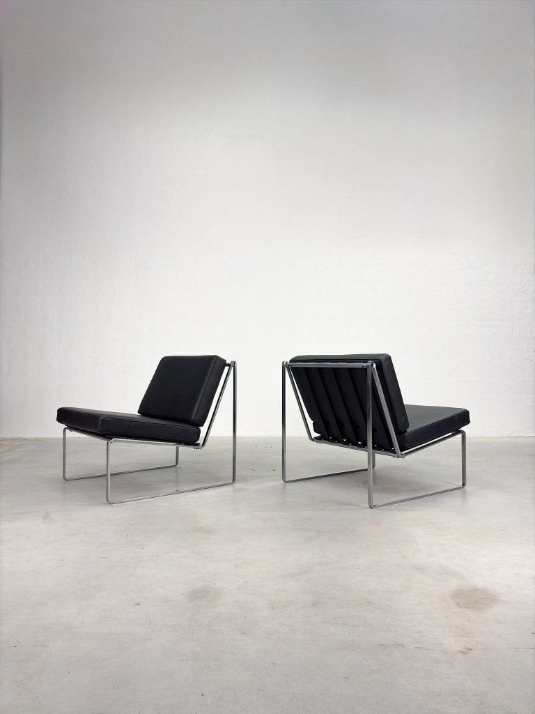 Set '024' Fauteuils van Kho Liang Ie voor Artifort, Ophalen, 75 tot 100 cm, MId-century, Industrieel, Dutch design, minimalistisch