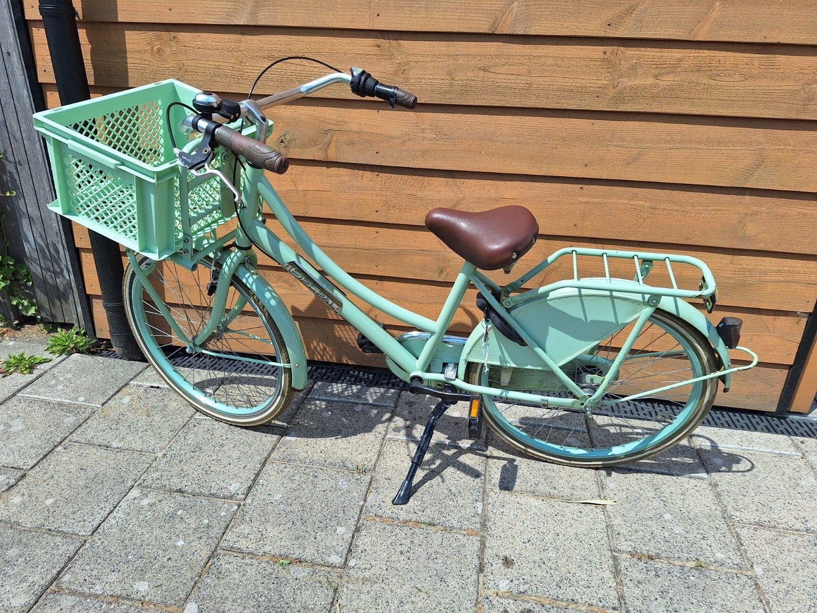Popal fiets 24 inch - Mintgroen, Fietsen en Brommers, Fietsen | Meisjes, Ophalen, Terugtraprem, Popal transport fiets, Gebruikt