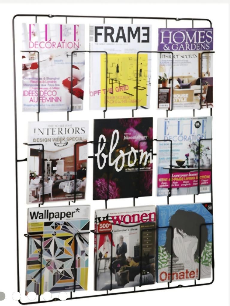 Tijdschriftenrek | 9 vaks | Zwart | Puhlmann | NIEUW, Ophalen, Nieuw