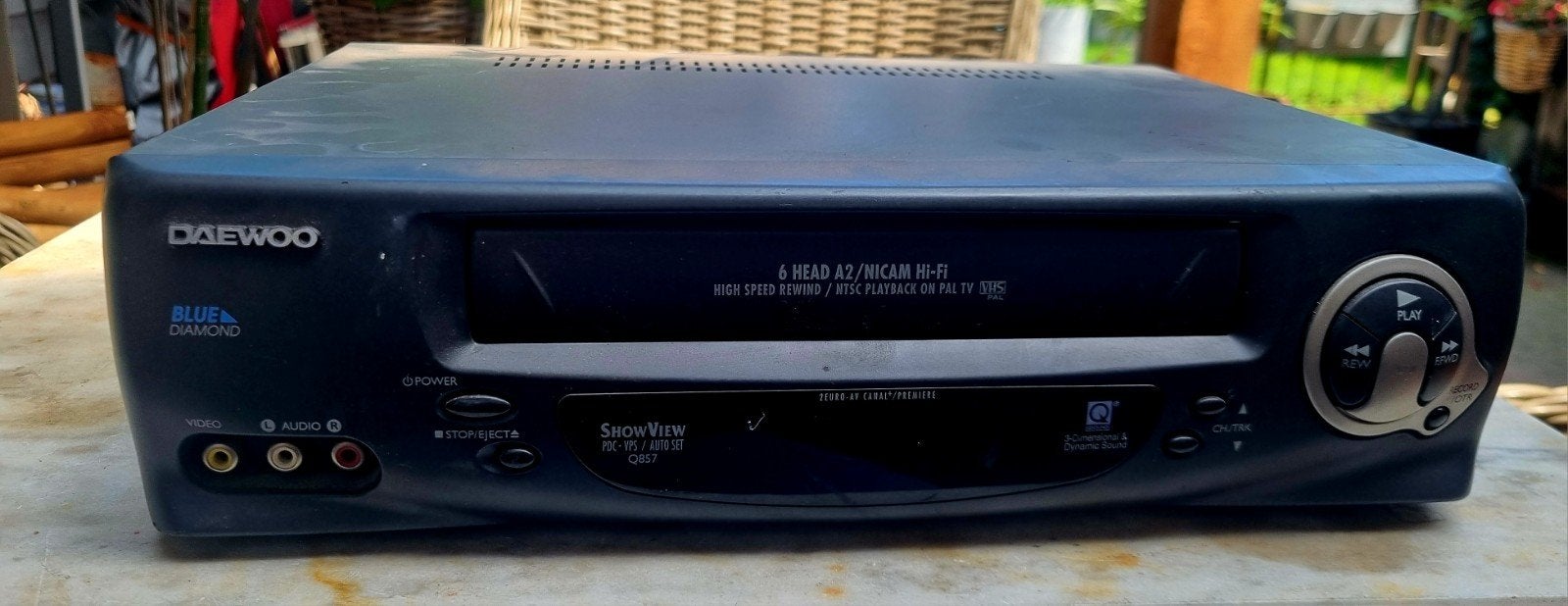 Daewoo Blue Diamond 6 Head HIFI VHS-speler, Ophalen, Gebruikt, VHS-speler of -recorder