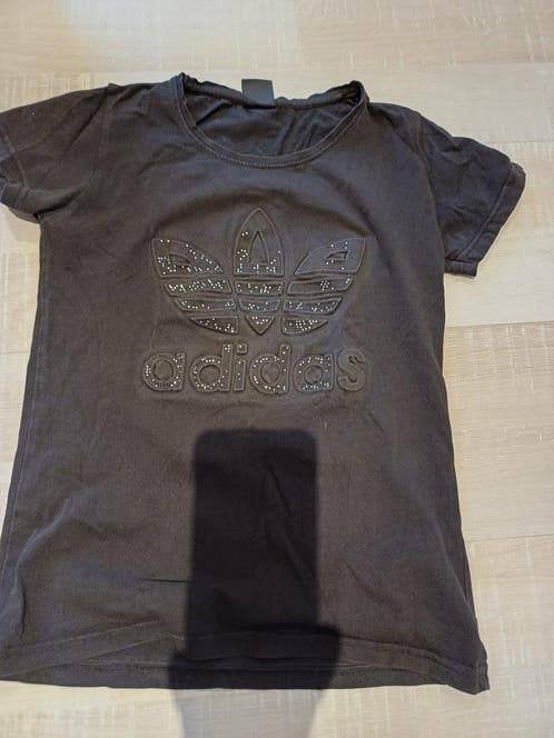 Shirt 36 maat s merk adidas, Kleding | Dames, T-shirts, Verzenden, Zwart, Zo goed als nieuw, Korte mouw