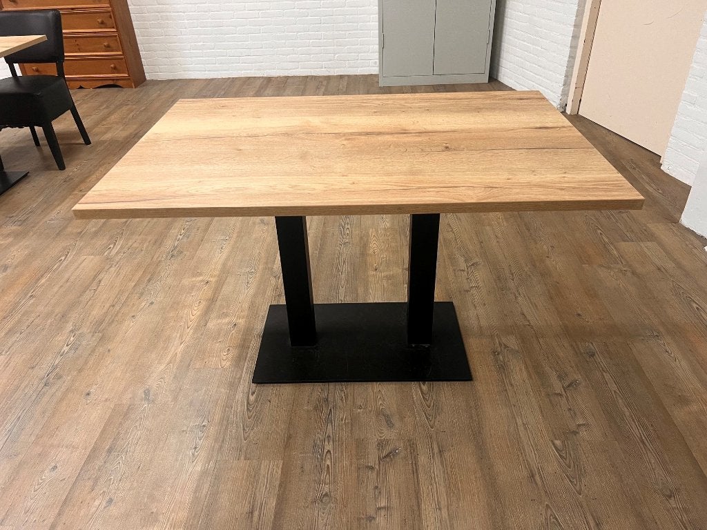 12x luxe tafel 80x140 (Halifax eiken motief), Ophalen, 200 cm of meer, 50 tot 100 cm, Zo goed als nieuw