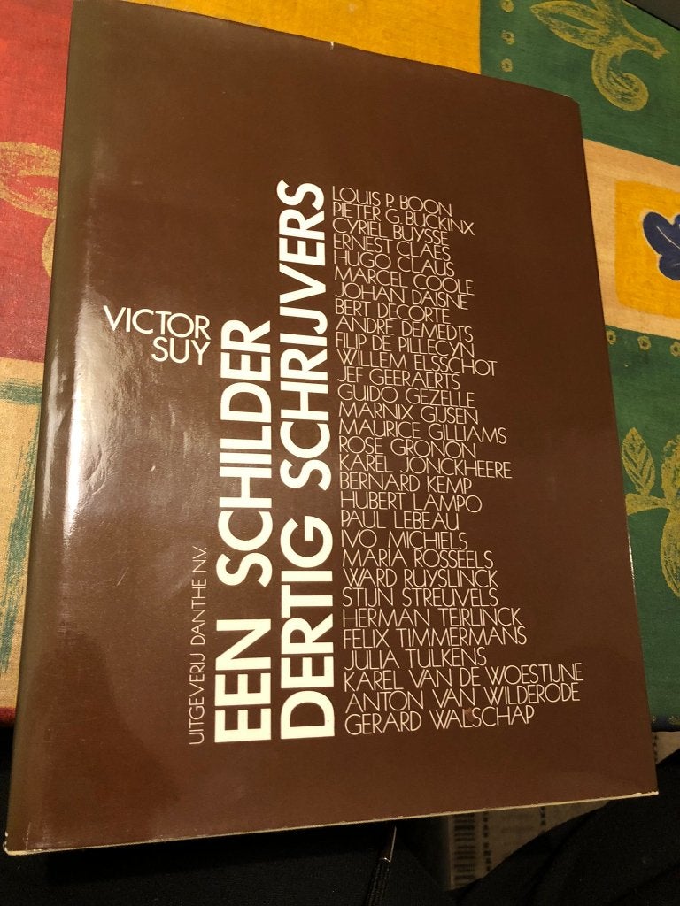 Een schilder, dertig schrijvers - Victor Suy, Ophalen of Verzenden, Zo goed als nieuw, Victor Suy, Schilder- en Tekenkunst