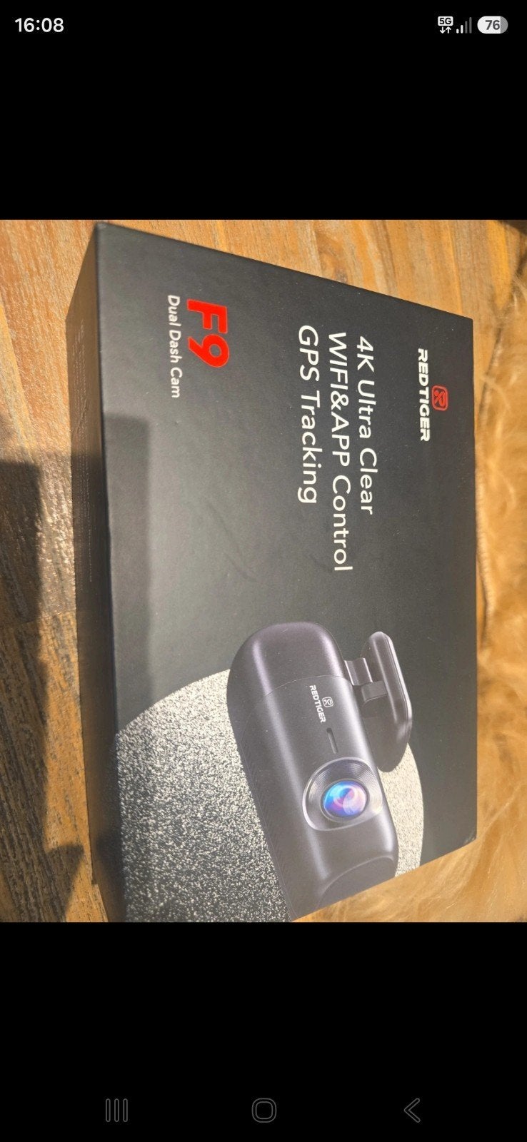 REDTIGER F9 4K Ultra Clear Dual Dash Cam met WiFi & GPS, Ophalen of Verzenden, Zo goed als nieuw