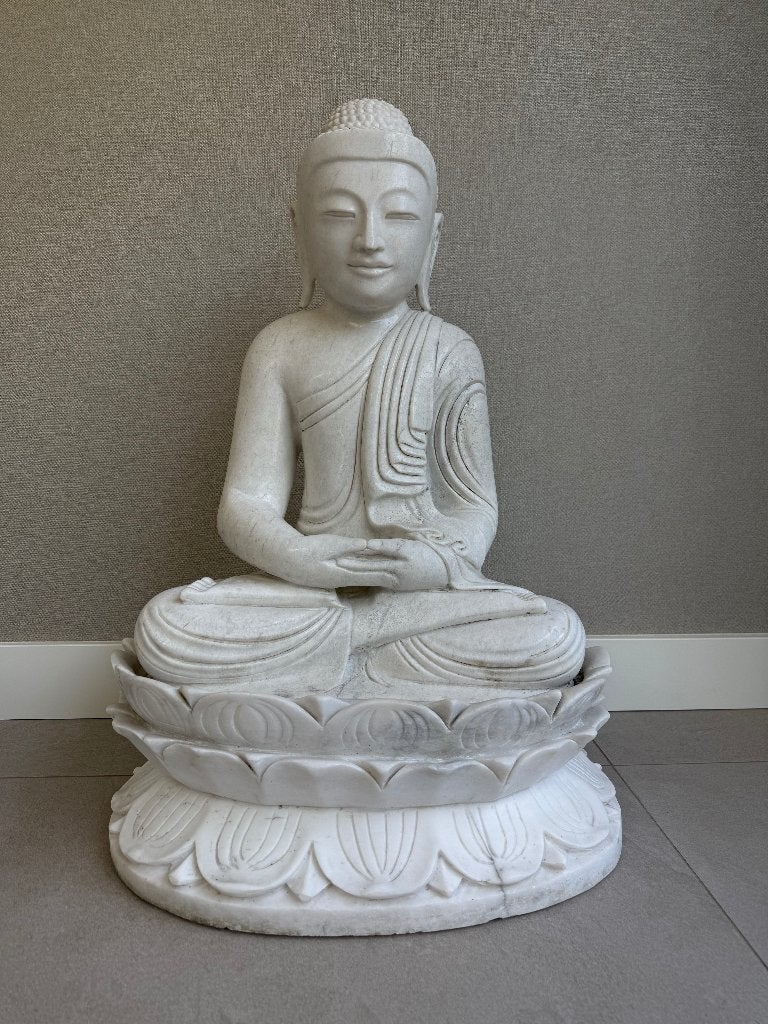 Boeddha beeld, Ophalen, Handgemaakt, Steen/keramiek, 78 cm