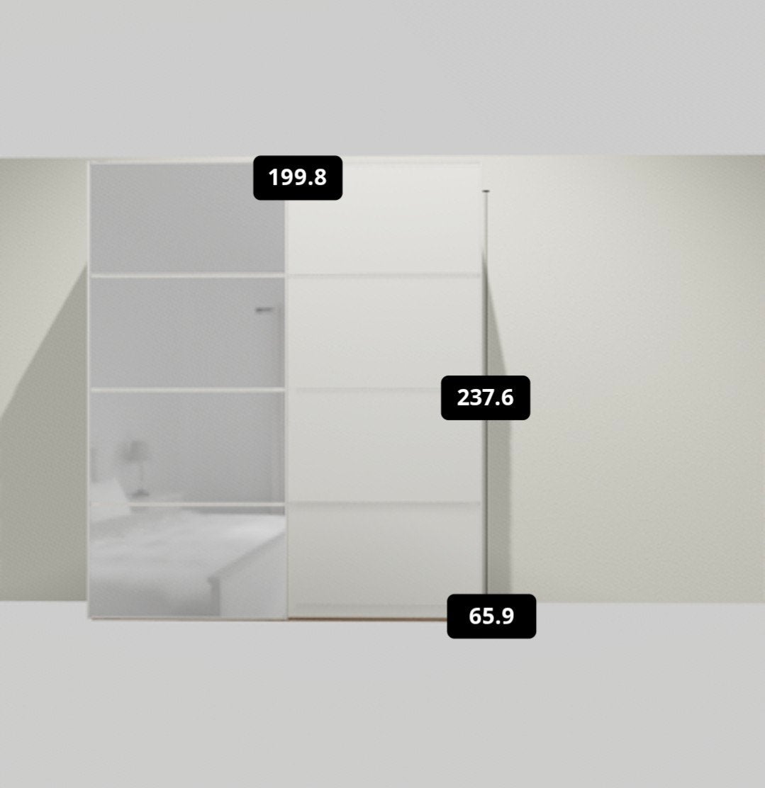 IKEA PAX Kledingkast - Eikenlook met Schuifdeuren, Huis en Inrichting, Kasten | Kledingkasten, Gebruikt, 150 tot 200 cm, 50 tot 75 cm