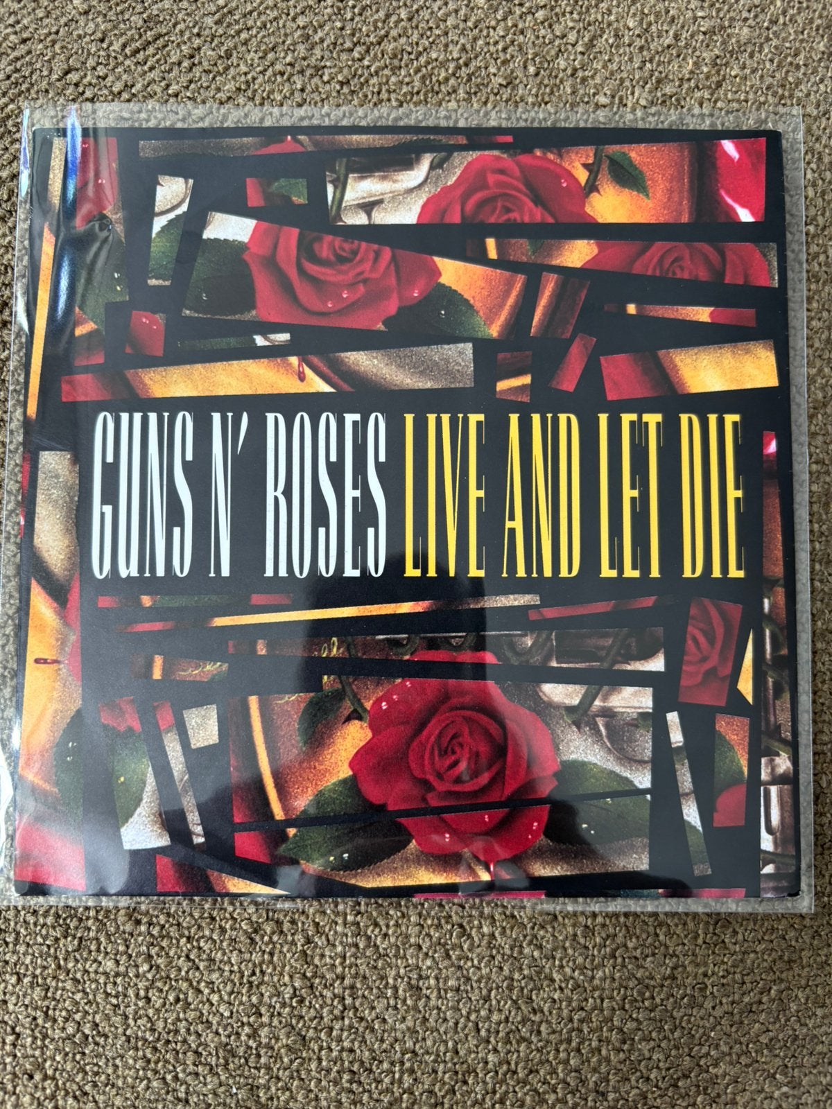 Guns ‘ Roses - Live and let Die, Cd's en Dvd's, Vinyl Singles, Ophalen of Verzenden, Zo goed als nieuw, 7 inch, Rock en Metal