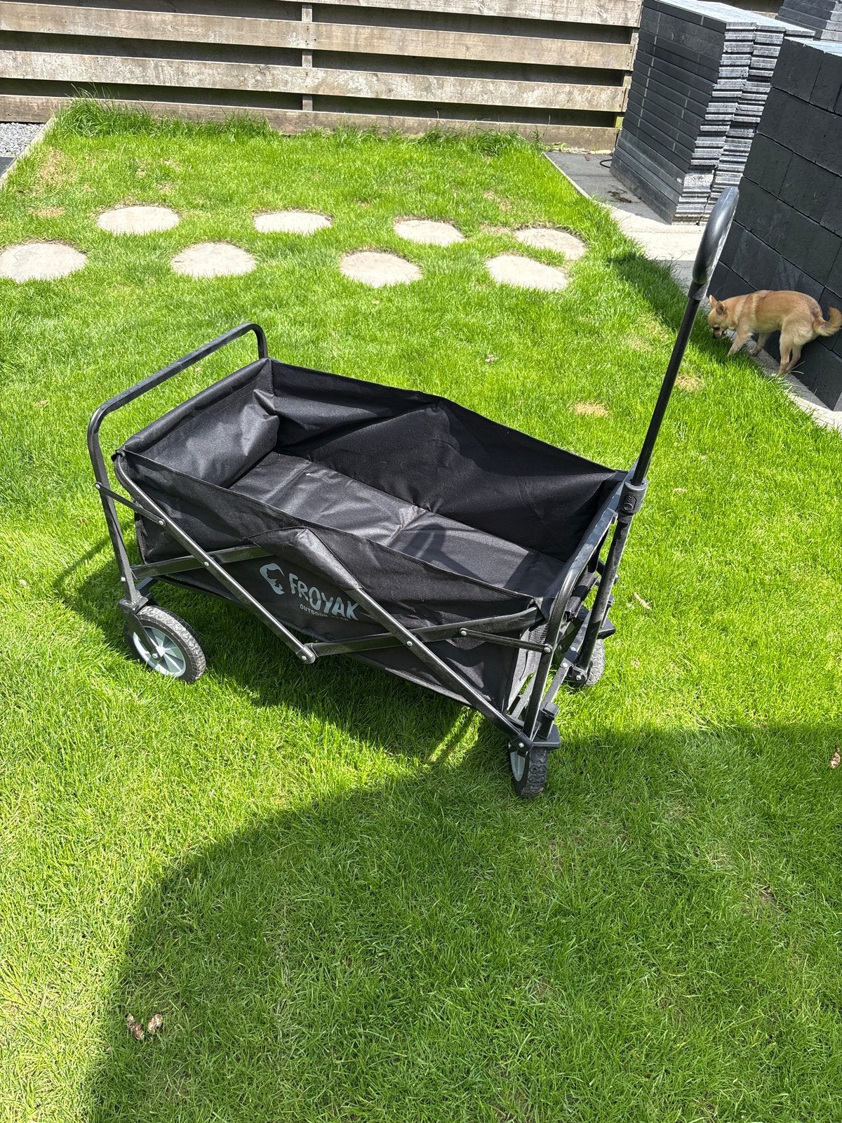 Opvouwbare bolderkar - Ideaal voor strand, camping, tuin, Caravans en Kamperen, Bolderkarren, Ophalen, Opvouwbaar, Zo goed als nieuw