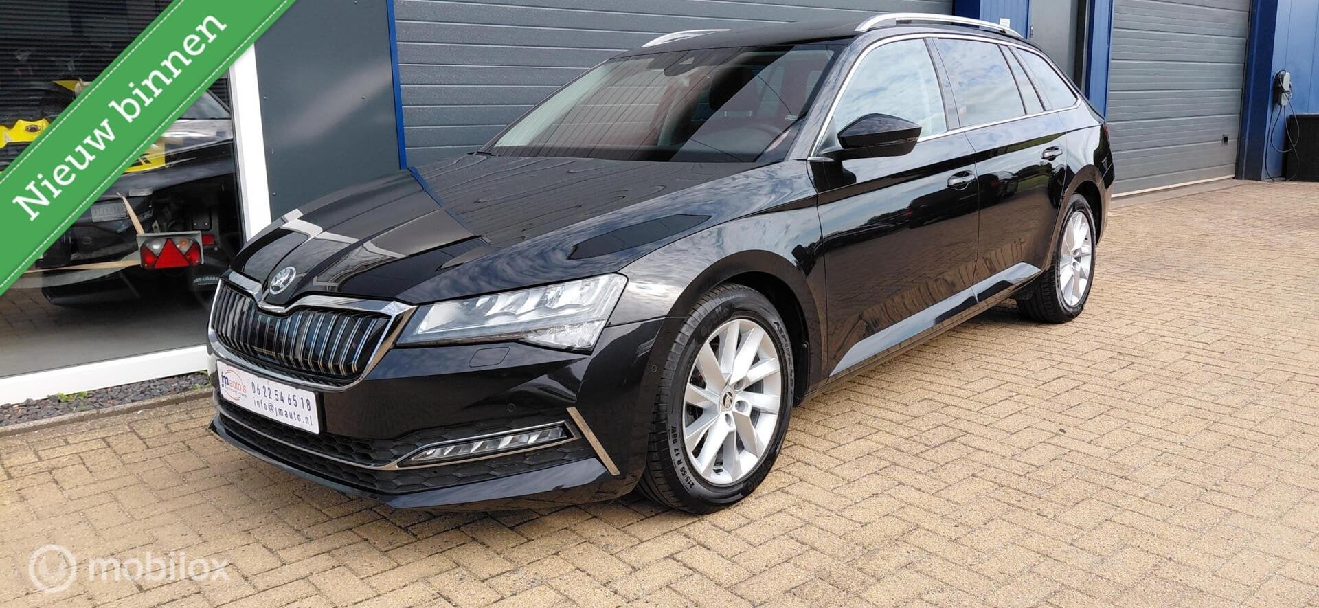 Skoda Superb Combi 1.4 TSI iV Business Edition,Pano,Leer,Cam, Auto's, Skoda, Adaptive Cruise Control, Gebruikt, Zwart, 4 cilinders