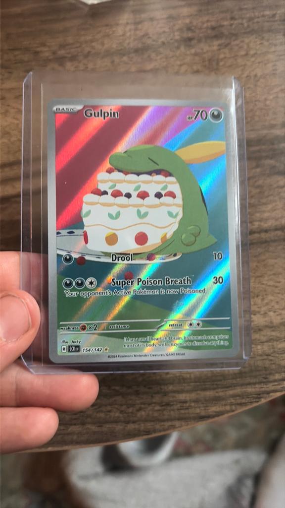 Gulpin Pokémon Kaart 154/142 (Foil), Verzenden, Zo goed als nieuw, Losse kaart, Foil