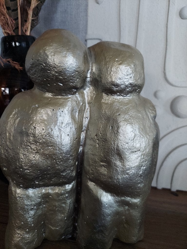 beton beeldje echtpaarbeeld, Ophalen of Verzenden, Zo goed als nieuw, Mens