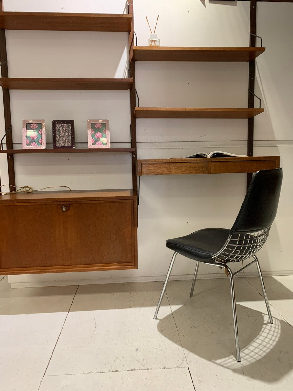 Poul Cadovius by Royal System vintage modulair wandsysteem, Gebruikt, 150 tot 200 cm, Teakhout, Met lade(s)