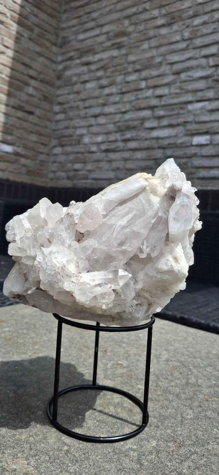 Bergkristal amethisten 3.88 kg mooie punten en standaard, Ophalen of Verzenden