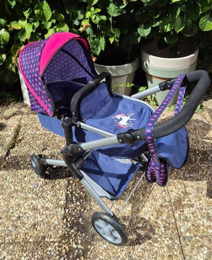 Bayer Design Neo Vario Poppenwagen 2-in-1 - Donkerblauw Eenh, Ophalen, Gebruikt, Babypop