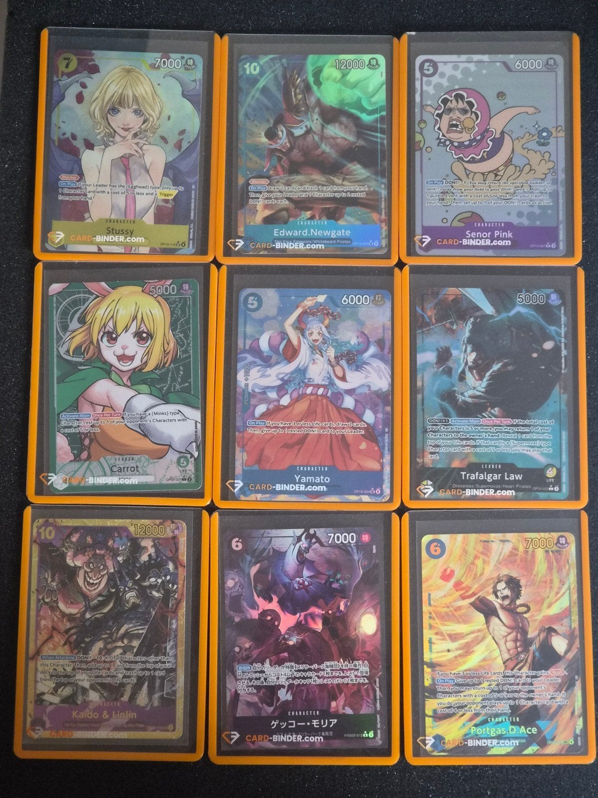 One Piece Kaarten Collectie - 9 Zeldzame Kaarten, Ophalen of Verzenden