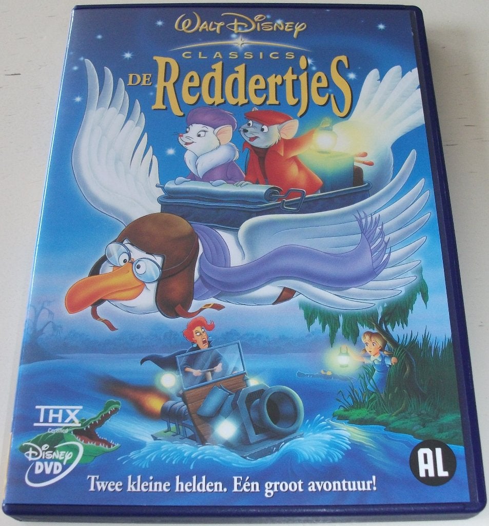 Dvd *** REDDERTJES *** Walt Disney Gouden Rugnummer 25, Tekenfilm, Ophalen of Verzenden, Zo goed als nieuw, Alle leeftijden