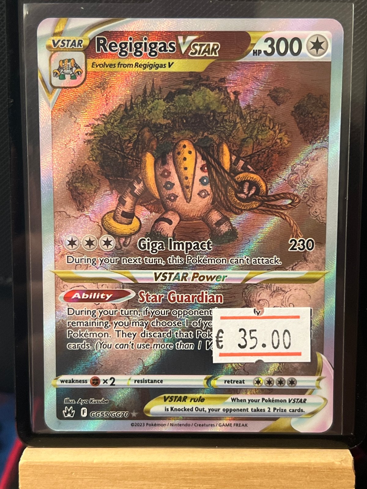 Pokémon TCG: Regigigas VSTAR GG55/GG70 (Crown Zenith), Ophalen of Verzenden, Zo goed als nieuw, Losse kaart