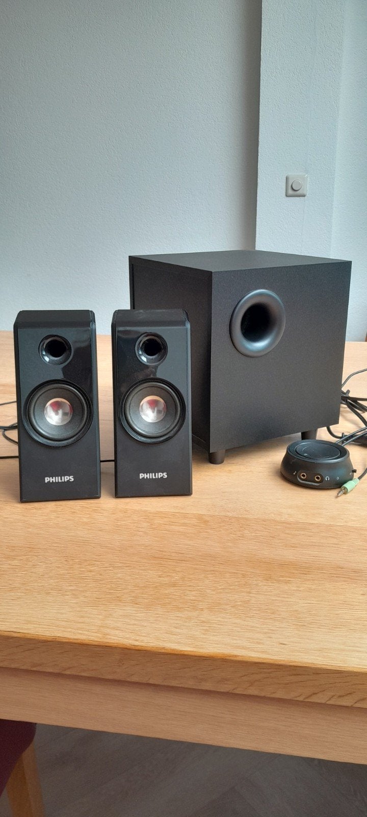 Philips SPA4355/12 2.1 speakerset met subwoofer, Ophalen, Zo goed als nieuw, Philips