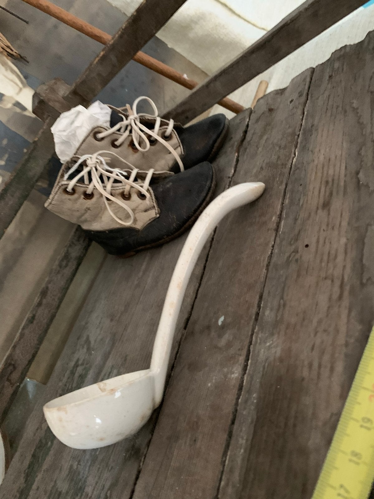 Antieke Licht Beboterde Jus Lepel, Ophalen of Verzenden
