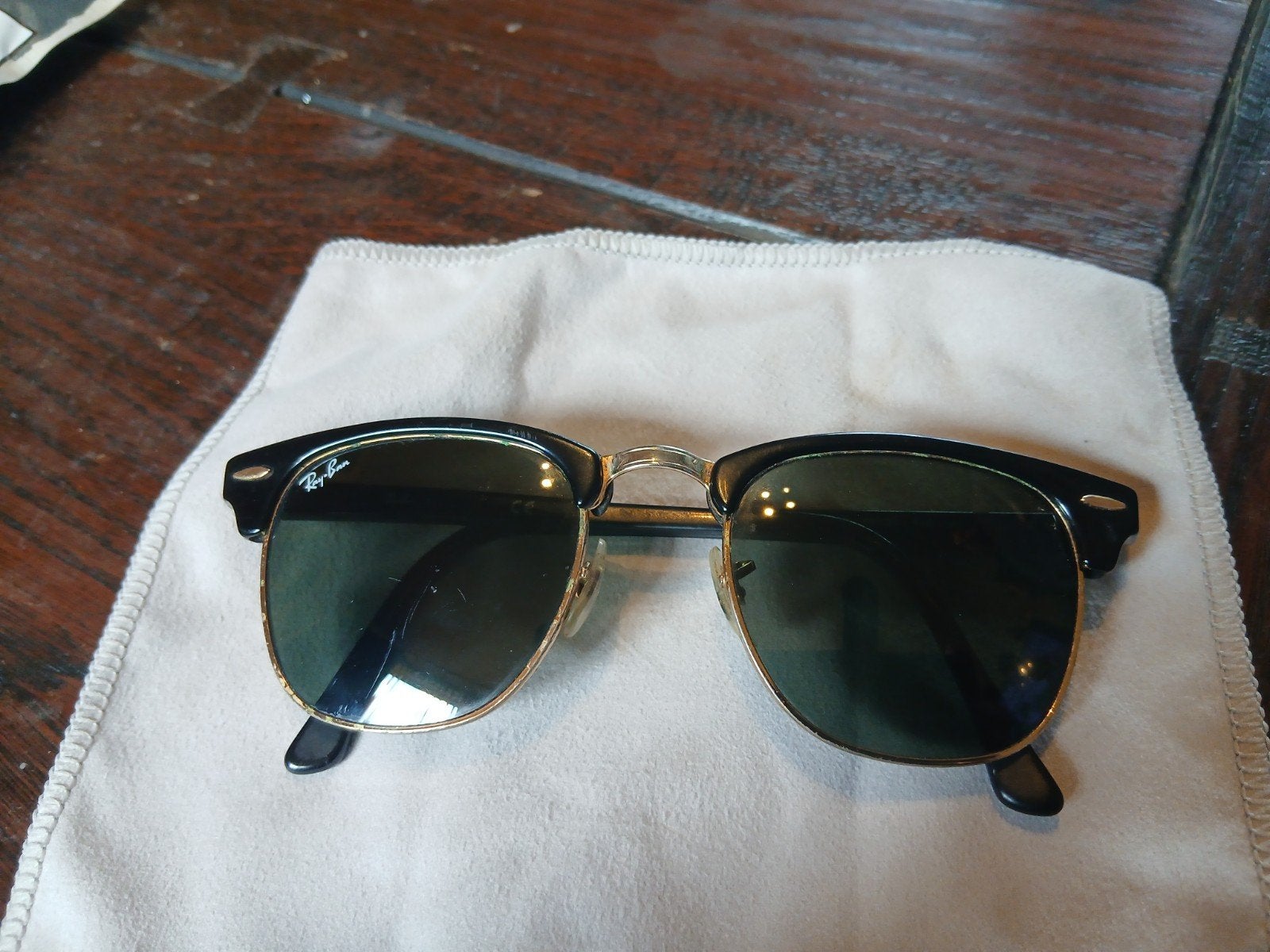 Ray-Ban Clubmaster Zonnebril met Serengeti hoesje, Sieraden, Tassen en Uiterlijk, Zonnebrillen en Brillen | Heren, Gebruikt, Zonnebril