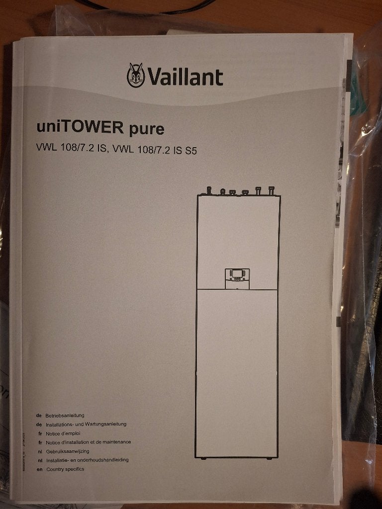 vailliant binnenunit  tower pure, Doe-het-zelf en Verbouw, Verwarming en Radiatoren, Ophalen, Minder dan 30 cm, Hoog rendement (Hr)