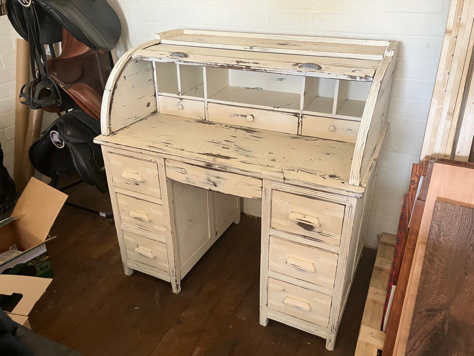 Landelijke secretaire. bureau brocante antiek, Ophalen, Zo goed als nieuw