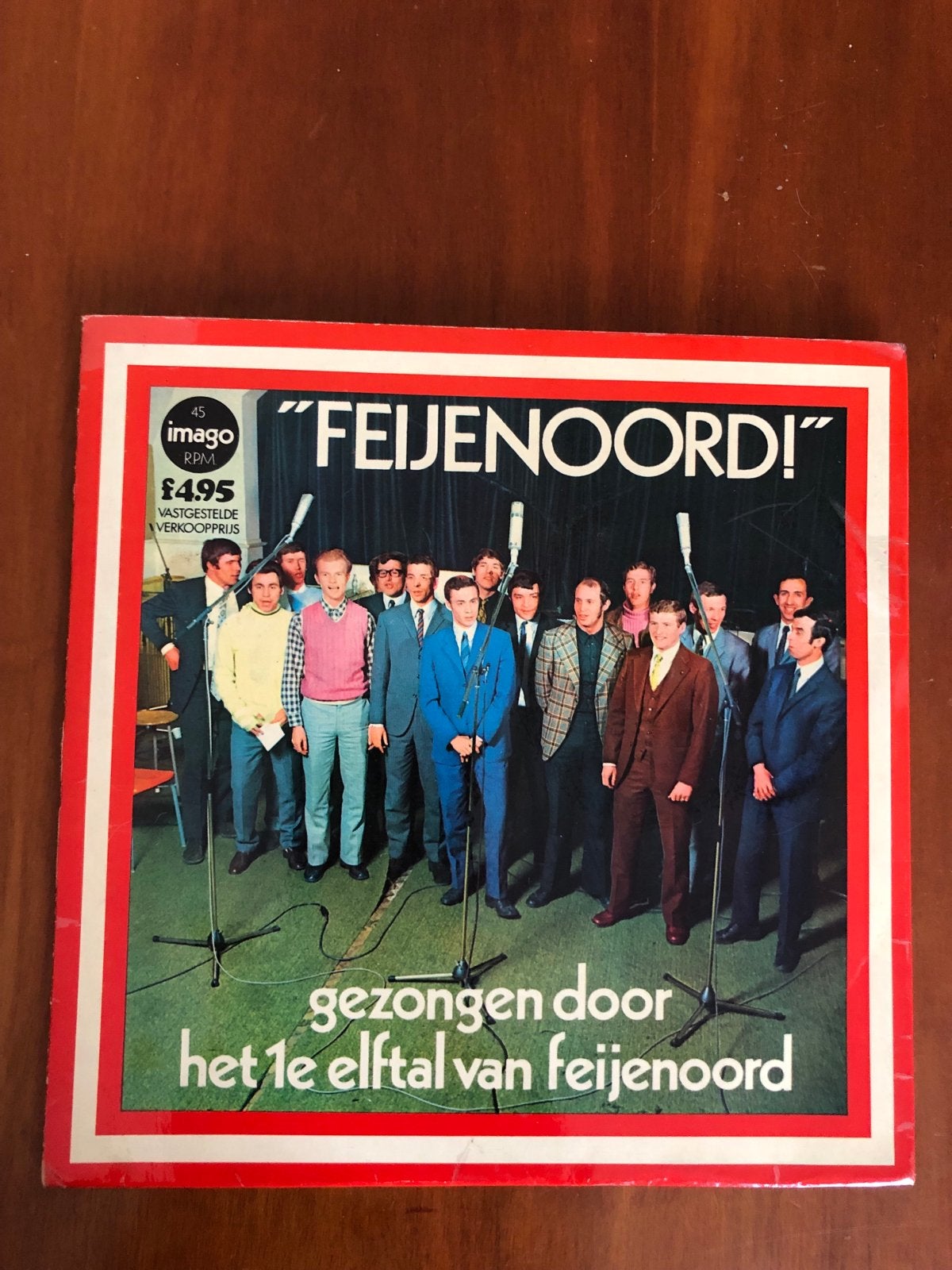 Feijenoord! Gezongen door het 1e elftal van Feijenoord, Cd's en Dvd's, Vinyl Singles, Originele persing, Ophalen of Verzenden