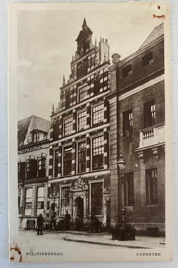 Oude Ansichtkaart - Deventer - Politiebureau, Ophalen of Verzenden, Voor 1920, Ongelopen, Overijssel