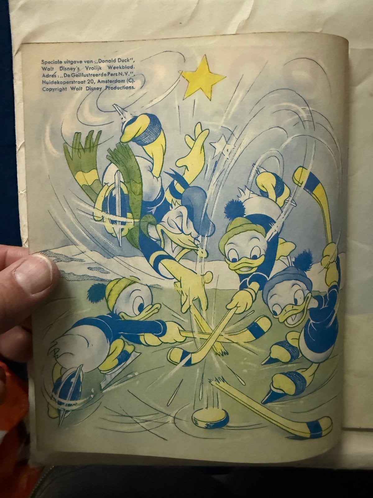 Donald Duck Speelt Ijshockey 65 cent 1e druk jaren 60, Boeken, Eén stripboek, Ophalen of Verzenden, Zo goed als nieuw