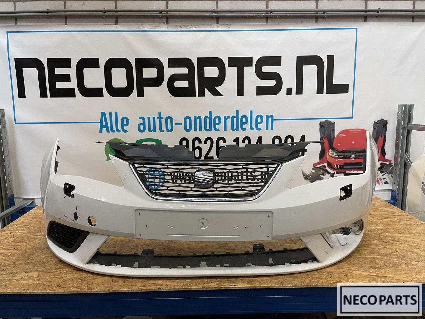 VOORBUMPER SEAT IBIZA 6J FACELIFT BUMPER ORIGINEEL, Auto-onderdelen, Gebruikt, -, -, Ophalen of Verzenden