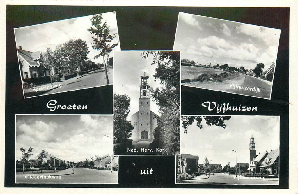702-016-041 Vijfhuizen Groeten Uit, Verzenden, Voor 1920, Noord-Holland