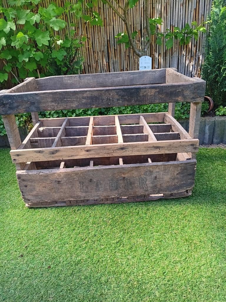 Brocante flessenkrat, Antiek en Kunst, Ophalen of Verzenden