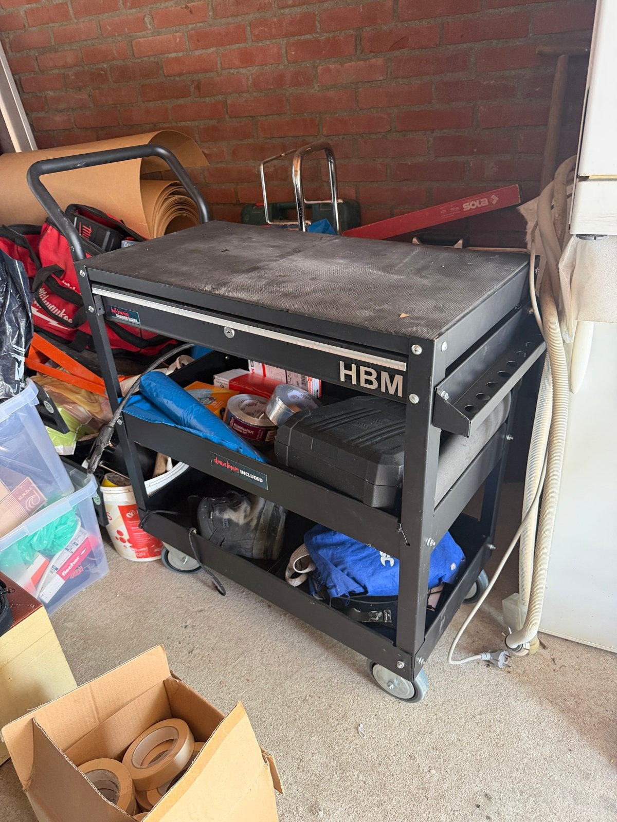 HBM Gereedschapswagen met lade - Gebruikt, Ophalen, Gebruikt
