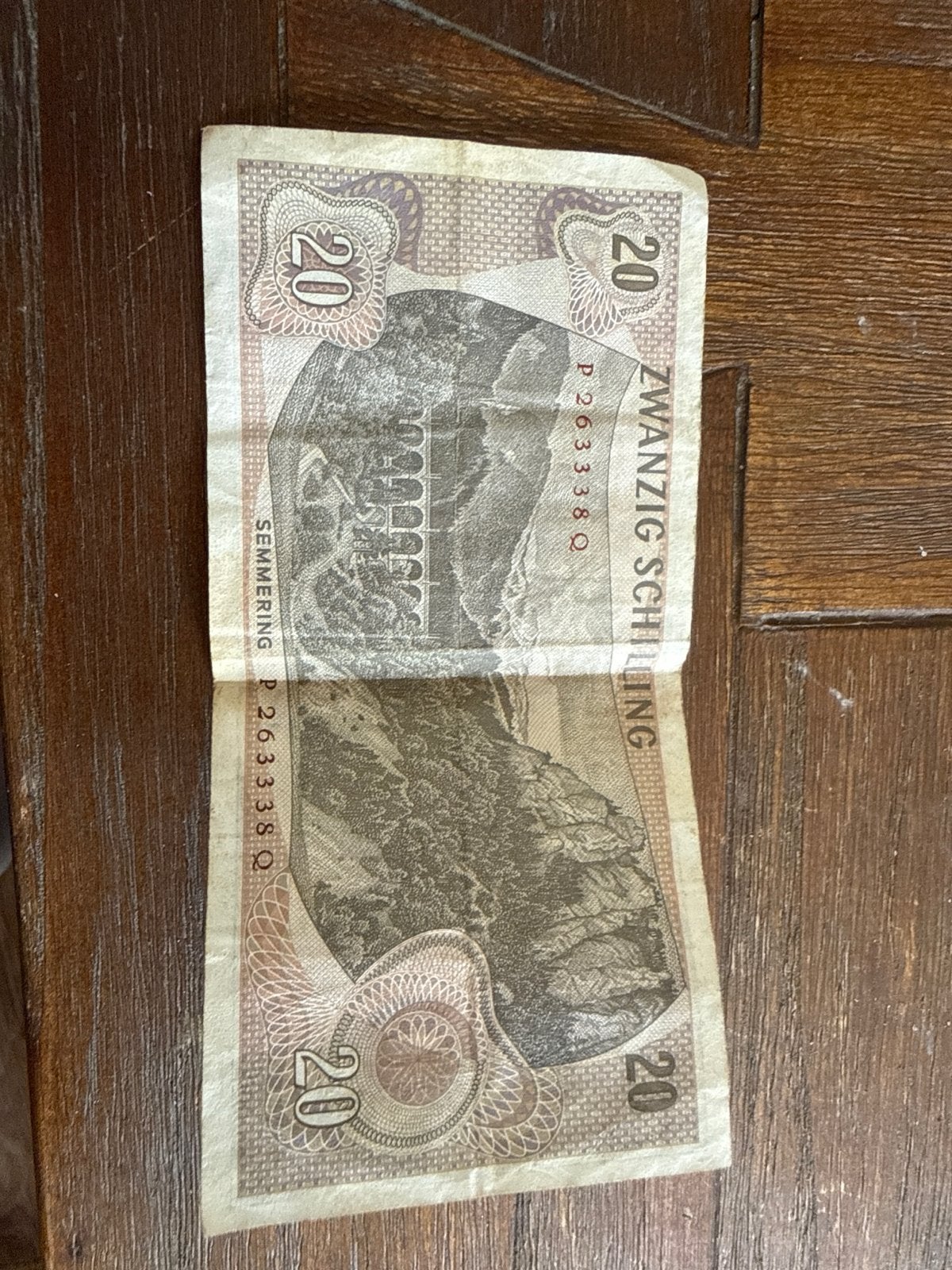 Oostenrijkse 20 Schilling biljet 1967, Ophalen, Oostenrijk, Los biljet
