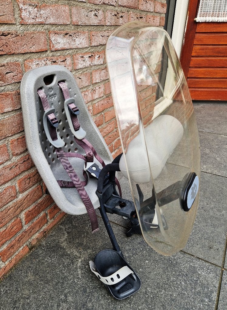 Thule Yepp Mini Fietsstoeltje voor met Windscherm & Slaaprol, Ophalen, Yepp, 0 t/m 18 kg, Voorzitje