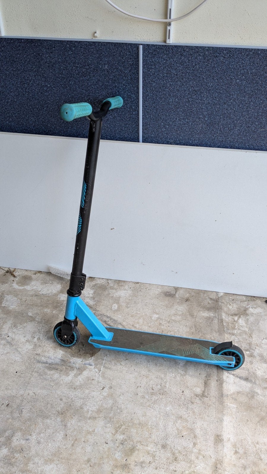 Stuntstep blauw/zwart - Gebruikt, Ophalen